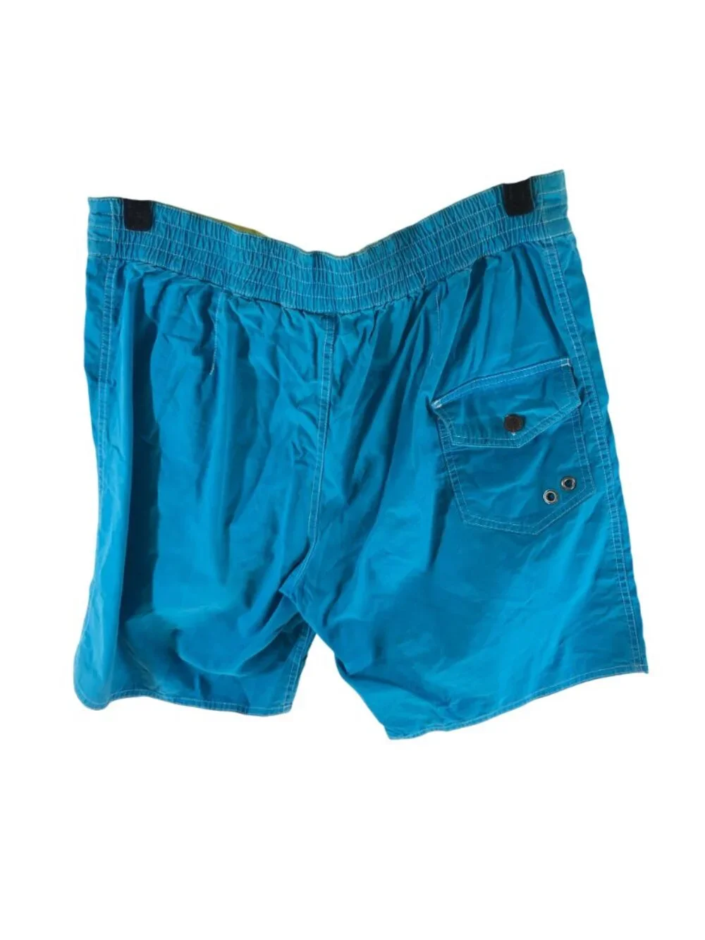 Polo Ralph Lauren Mens Blue Swim Trunks L Cotton Blend Elastic Waist Pockets